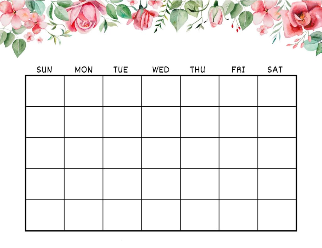 Blank Floral Calendar_page-0001