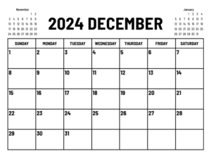 2024 December Calendar - Get Free Printable Calendar